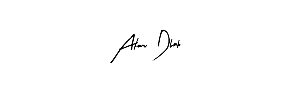 Also we have Atanu Dhak name is the best signature style. Create professional handwritten signature collection using Arty Signature autograph style. Atanu Dhak signature style 8 images and pictures png