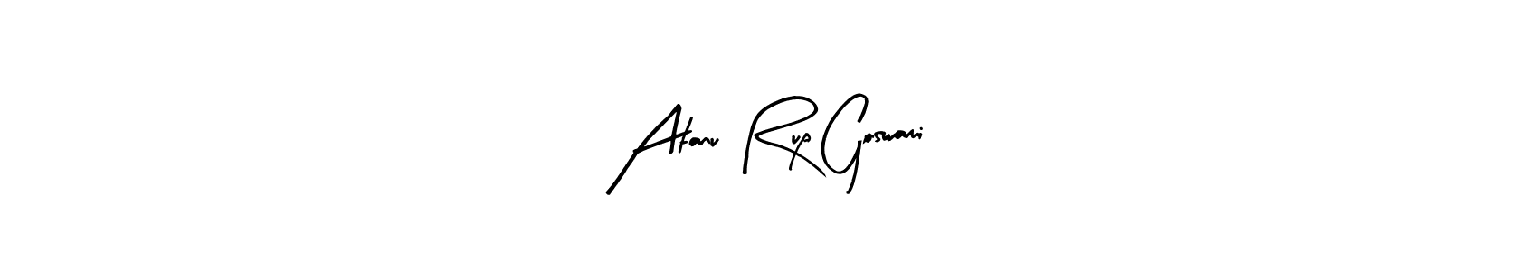 This is the best signature style for the Atanu Rup Goswami name. Also you like these signature font (Arty Signature). Mix name signature. Atanu Rup Goswami signature style 8 images and pictures png