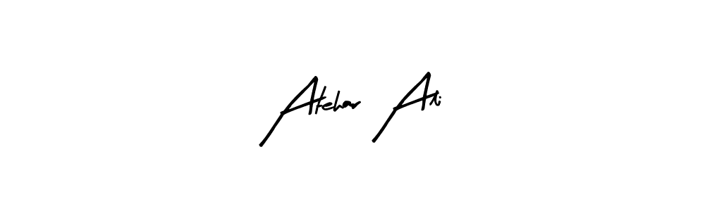 Also we have Atehar Ali name is the best signature style. Create professional handwritten signature collection using Arty Signature autograph style. Atehar Ali signature style 8 images and pictures png