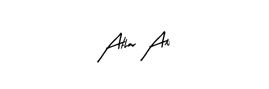 Create a beautiful signature design for name Athar Ali. With this signature (Arty Signature) fonts, you can make a handwritten signature for free. Athar Ali signature style 8 images and pictures png