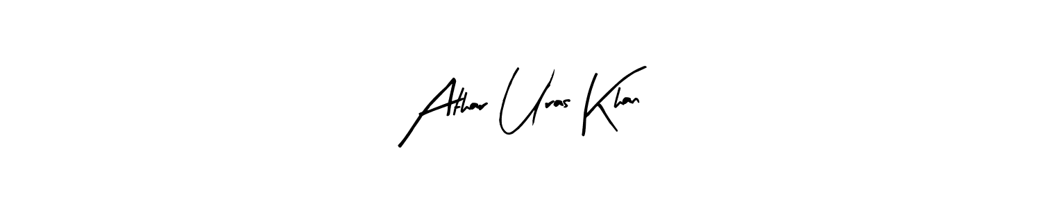 Make a beautiful signature design for name Athar Uras Khan. Use this online signature maker to create a handwritten signature for free. Athar Uras Khan signature style 8 images and pictures png