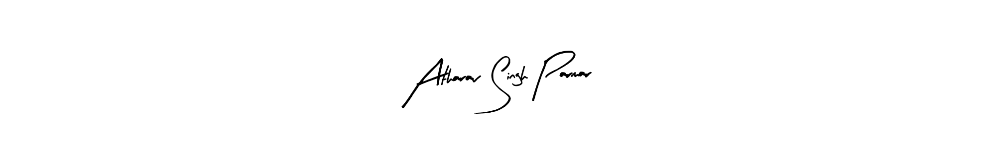 How to make Atharav Singh Parmar name signature. Use Arty Signature style for creating short signs online. This is the latest handwritten sign. Atharav Singh Parmar signature style 8 images and pictures png