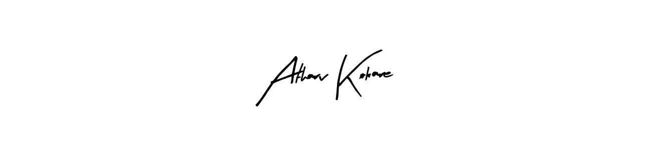 Also You can easily find your signature by using the search form. We will create Atharv Kokare name handwritten signature images for you free of cost using Arty Signature sign style. Atharv Kokare signature style 8 images and pictures png