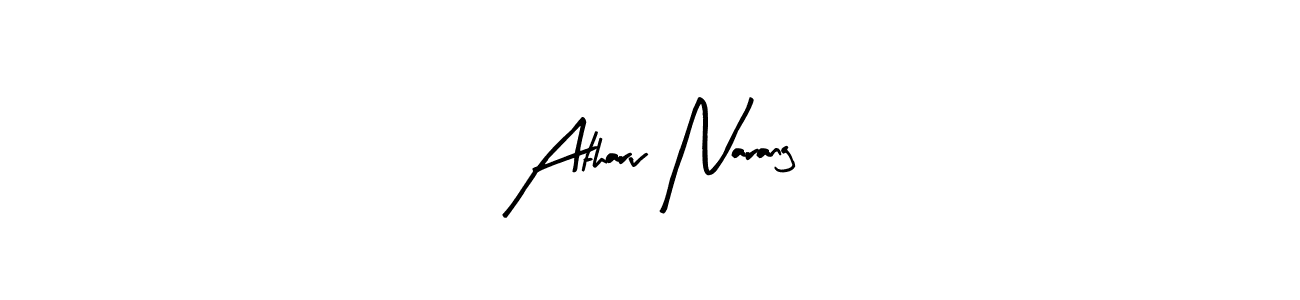 Here are the top 10 professional signature styles for the name Atharv Narang. These are the best autograph styles you can use for your name. Atharv Narang signature style 8 images and pictures png