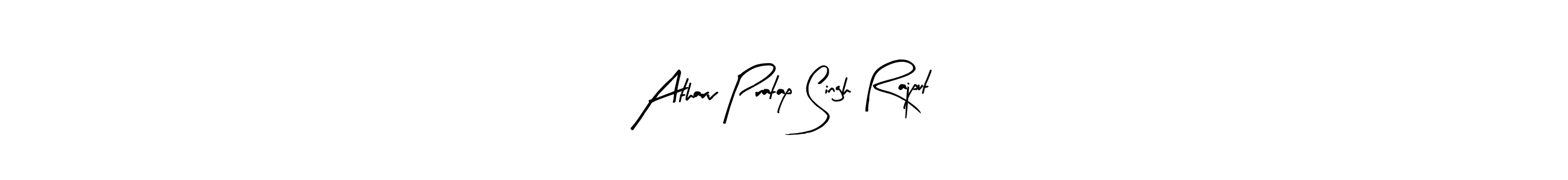 The best way (Arty Signature) to make a short signature is to pick only two or three words in your name. The name Atharv Pratap Singh Rajput include a total of six letters. For converting this name. Atharv Pratap Singh Rajput signature style 8 images and pictures png