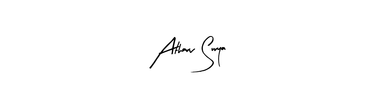 Design your own signature with our free online signature maker. With this signature software, you can create a handwritten (Arty Signature) signature for name Atharv Surya. Atharv Surya signature style 8 images and pictures png