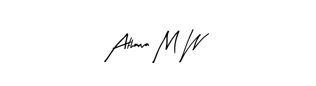 Also we have Atharva M W name is the best signature style. Create professional handwritten signature collection using Arty Signature autograph style. Atharva M W signature style 8 images and pictures png