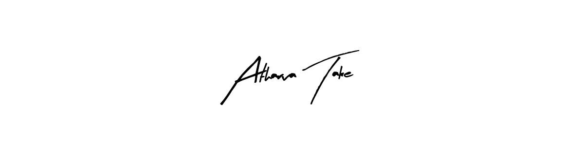 How to make Atharva Take name signature. Use Arty Signature style for creating short signs online. This is the latest handwritten sign. Atharva Take signature style 8 images and pictures png
