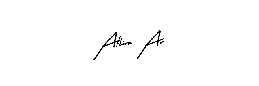 if you are searching for the best signature style for your name Athira Ar. so please give up your signature search. here we have designed multiple signature styles  using Arty Signature. Athira Ar signature style 8 images and pictures png