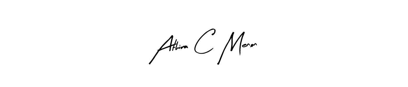 How to make Athira C Menon signature? Arty Signature is a professional autograph style. Create handwritten signature for Athira C Menon name. Athira C Menon signature style 8 images and pictures png