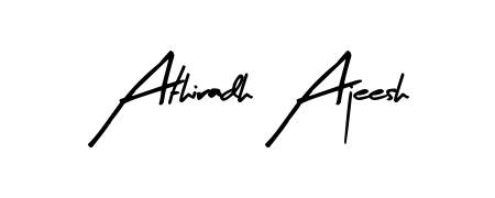Personalize your online presence with Athiradh Ajeesh signature rendered in elegant Arty Signature font. Great for website footers and blogs. Athiradh Ajeesh signature style 8 images and pictures png