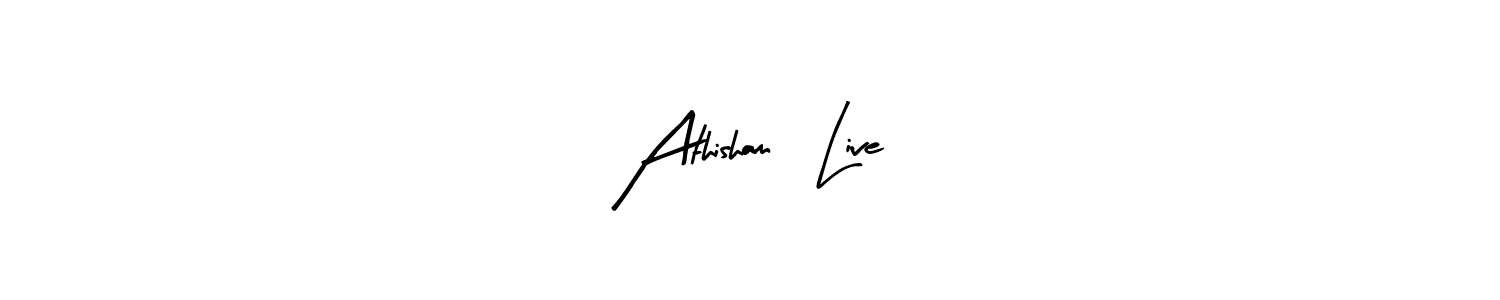 if you are searching for the best signature style for your name Athisham   Live. so please give up your signature search. here we have designed multiple signature styles  using Arty Signature. Athisham   Live signature style 8 images and pictures png