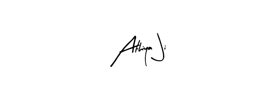 Similarly Arty Signature is the best handwritten signature design. Signature creator online .You can use it as an online autograph creator for name Athiya Ji. Athiya Ji signature style 8 images and pictures png