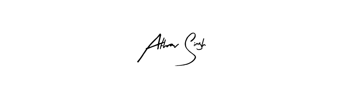 Make a beautiful signature design for name Athrav Singh. With this signature (Arty Signature) style, you can create a handwritten signature for free. Athrav Singh signature style 8 images and pictures png