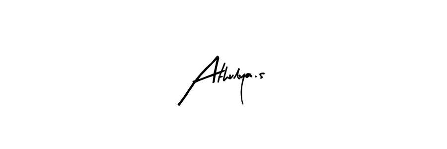 How to make Athulya.s name signature. Use Arty Signature style for creating short signs online. This is the latest handwritten sign. Athulya.s signature style 8 images and pictures png