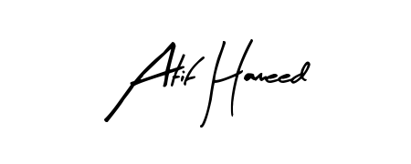 Enhance your business communications with Atif Hameed signature in Arty Signature lettering. Clean, modern, and universally compatible. Atif Hameed signature style 8 images and pictures png