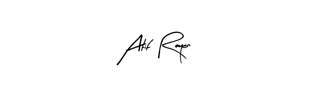 Make a beautiful signature design for name Atif Rayen. Use this online signature maker to create a handwritten signature for free. Atif Rayen signature style 8 images and pictures png