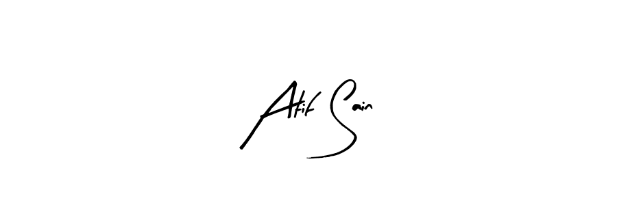 Best and Professional Signature Style for Atif Sain. Arty Signature Best Signature Style Collection. Atif Sain signature style 8 images and pictures png