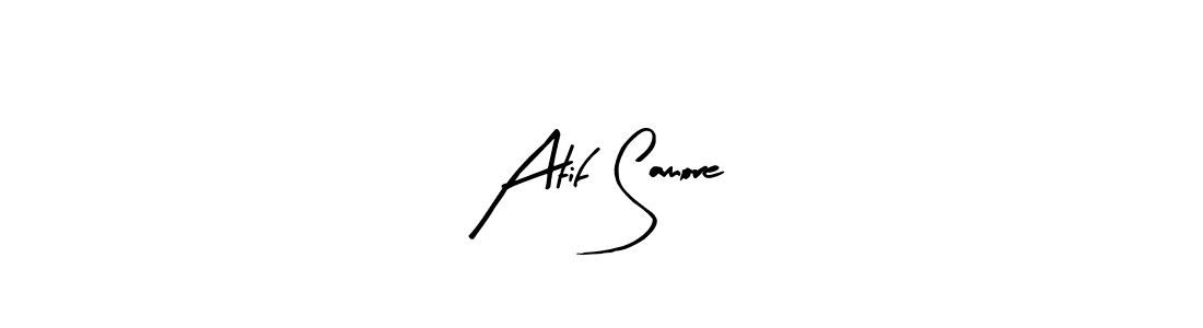 Use a signature maker to create a handwritten signature online. With this signature software, you can design (Arty Signature) your own signature for name Atif Samore. Atif Samore signature style 8 images and pictures png
