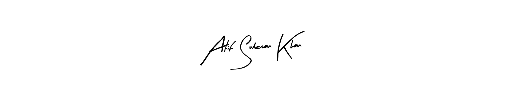 Similarly Arty Signature is the best handwritten signature design. Signature creator online .You can use it as an online autograph creator for name Atif Suleman Khan. Atif Suleman Khan signature style 8 images and pictures png