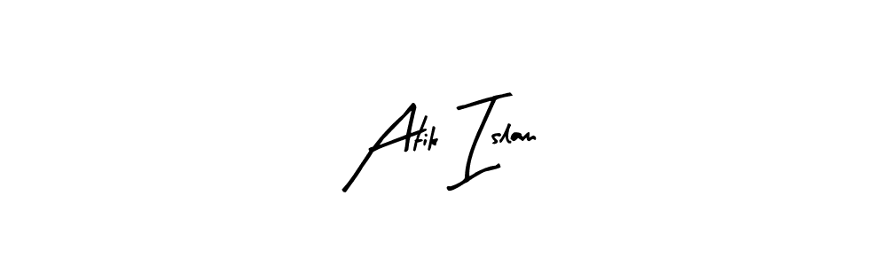 if you are searching for the best signature style for your name Atik Islam. so please give up your signature search. here we have designed multiple signature styles  using Arty Signature. Atik Islam signature style 8 images and pictures png