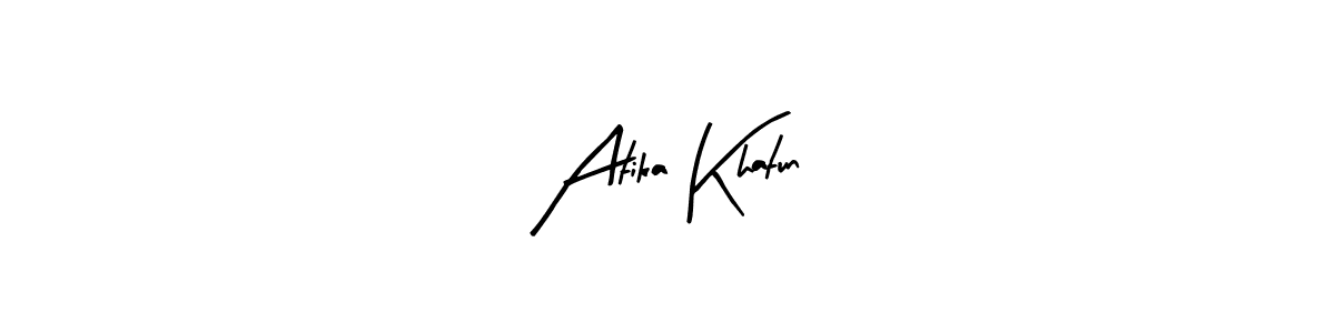 How to make Atika Khatun name signature. Use Arty Signature style for creating short signs online. This is the latest handwritten sign. Atika Khatun signature style 8 images and pictures png