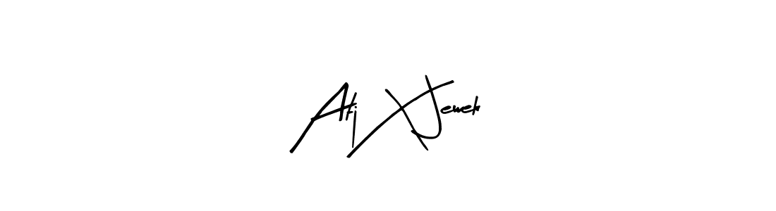 Similarly Arty Signature is the best handwritten signature design. Signature creator online .You can use it as an online autograph creator for name Atj X Jewek. Atj X Jewek signature style 8 images and pictures png