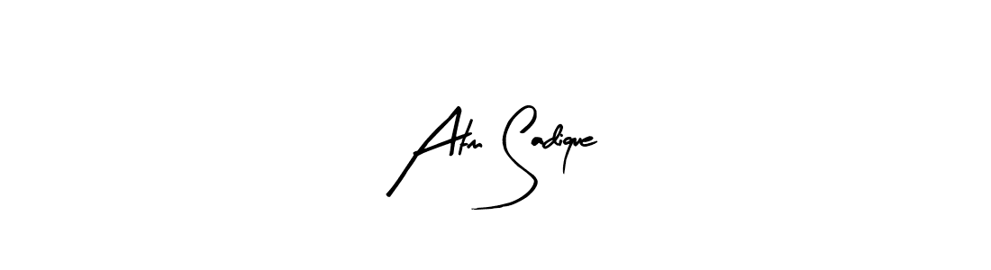 Also we have Atm Sadique name is the best signature style. Create professional handwritten signature collection using Arty Signature autograph style. Atm Sadique signature style 8 images and pictures png