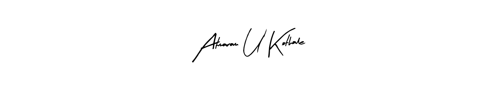 How to Draw Atmaram U Kothale signature style? Arty Signature is a latest design signature styles for name Atmaram U Kothale. Atmaram U Kothale signature style 8 images and pictures png