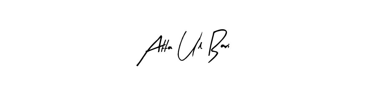Use a signature maker to create a handwritten signature online. With this signature software, you can design (Arty Signature) your own signature for name Atta Ul Bari. Atta Ul Bari signature style 8 images and pictures png