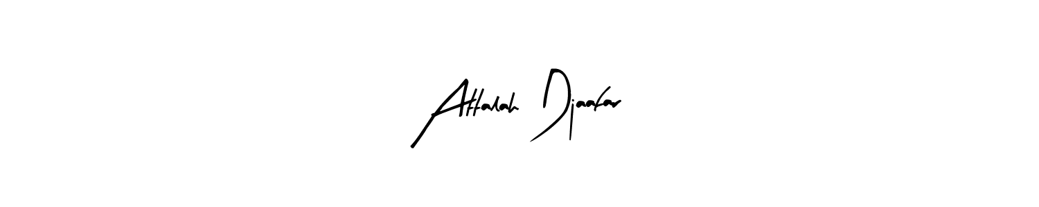 Make a beautiful signature design for name Attalah Djaafar. Use this online signature maker to create a handwritten signature for free. Attalah Djaafar signature style 8 images and pictures png