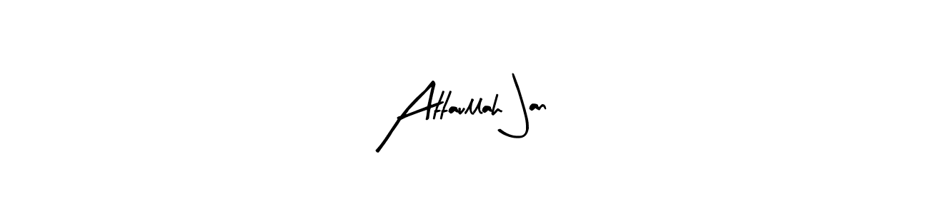 You can use this online signature creator to create a handwritten signature for the name Attaullah Jan. This is the best online autograph maker. Attaullah Jan signature style 8 images and pictures png