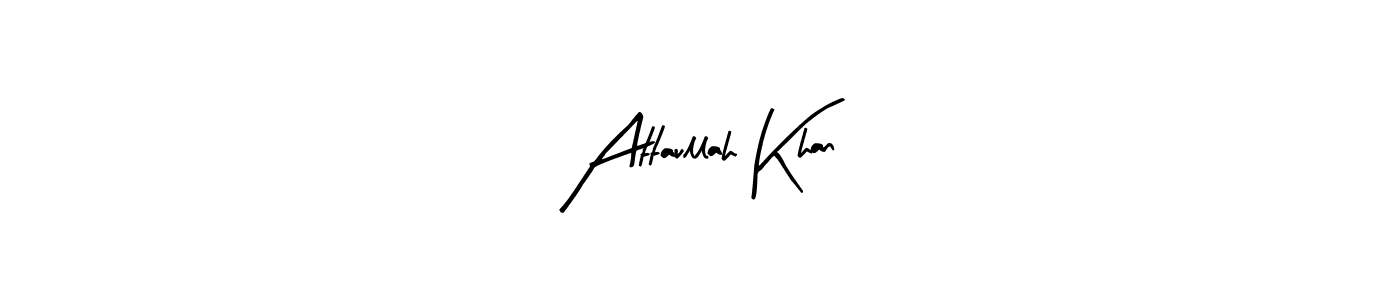 Create a beautiful signature design for name Attaullah Khan. With this signature (Arty Signature) fonts, you can make a handwritten signature for free. Attaullah Khan signature style 8 images and pictures png