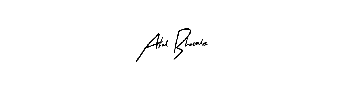 Make a beautiful signature design for name Atul Bhosale. With this signature (Arty Signature) style, you can create a handwritten signature for free. Atul Bhosale signature style 8 images and pictures png