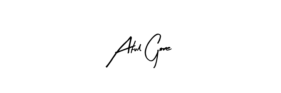 Create a beautiful signature design for name Atul Gore. With this signature (Arty Signature) fonts, you can make a handwritten signature for free. Atul Gore signature style 8 images and pictures png