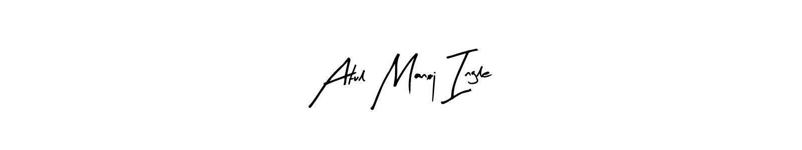 Atul Manoj Ingle stylish signature style. Best Handwritten Sign (Arty Signature) for my name. Handwritten Signature Collection Ideas for my name Atul Manoj Ingle. Atul Manoj Ingle signature style 8 images and pictures png