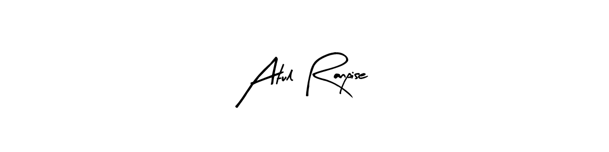 Use a signature maker to create a handwritten signature online. With this signature software, you can design (Arty Signature) your own signature for name Atul Ranpise. Atul Ranpise signature style 8 images and pictures png