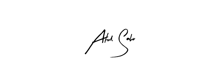 How to make Atul Sahu name signature. Use Arty Signature style for creating short signs online. This is the latest handwritten sign. Atul Sahu signature style 8 images and pictures png