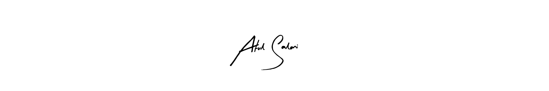 Arty Signature is a professional signature style that is perfect for those who want to add a touch of class to their signature. It is also a great choice for those who want to make their signature more unique. Get Atul Saloni ❣️ name to fancy signature for free. Atul Saloni ❣️ signature style 8 images and pictures png