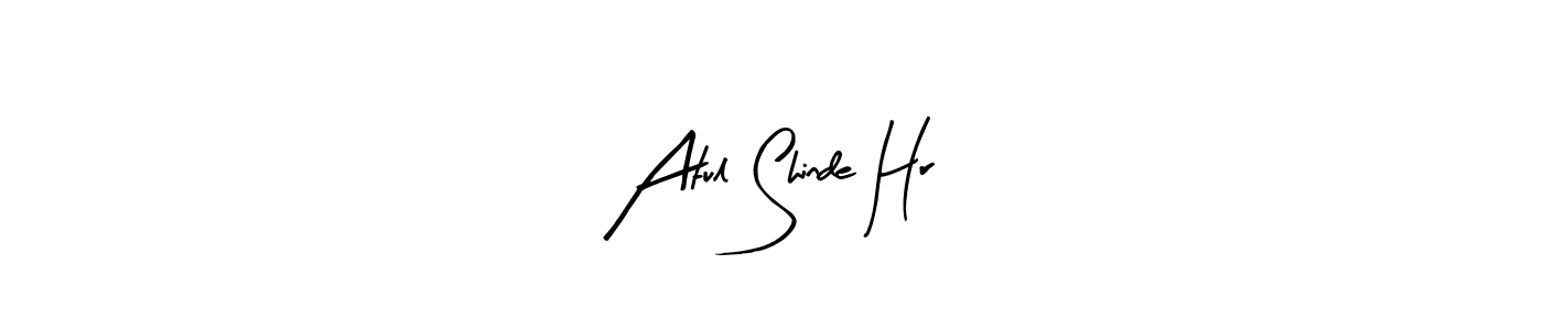 if you are searching for the best signature style for your name Atul Shinde Hr. so please give up your signature search. here we have designed multiple signature styles  using Arty Signature. Atul Shinde Hr signature style 8 images and pictures png