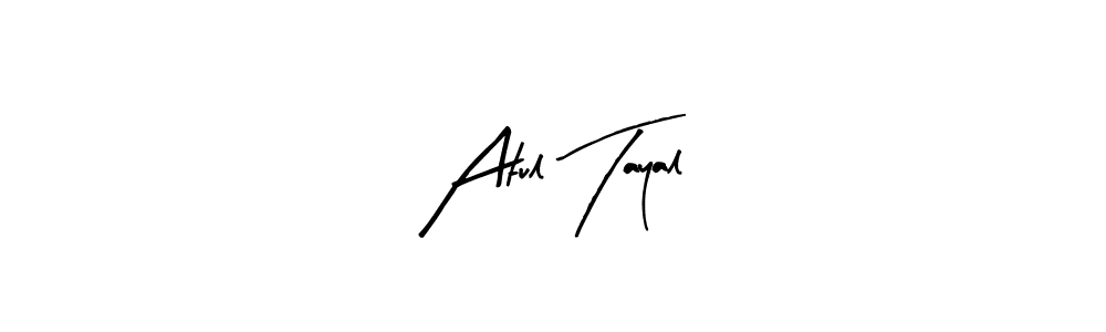Atul Tayal stylish signature style. Best Handwritten Sign (Arty Signature) for my name. Handwritten Signature Collection Ideas for my name Atul Tayal. Atul Tayal signature style 8 images and pictures png