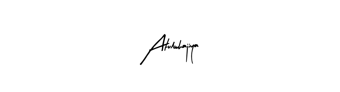 Similarly Arty Signature is the best handwritten signature design. Signature creator online .You can use it as an online autograph creator for name Atulwhajiya. Atulwhajiya signature style 8 images and pictures png