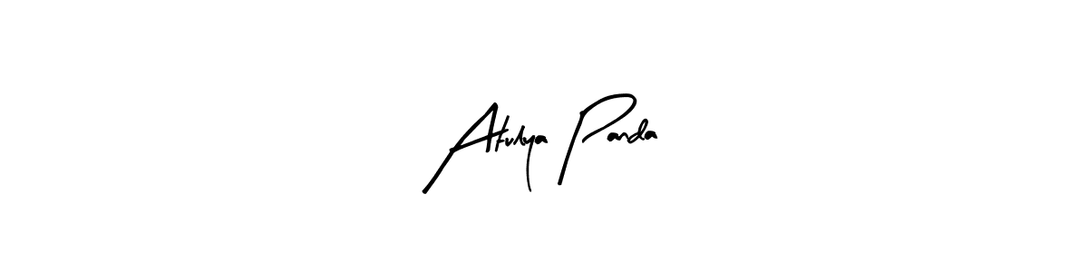 Use a signature maker to create a handwritten signature online. With this signature software, you can design (Arty Signature) your own signature for name Atulya Panda. Atulya Panda signature style 8 images and pictures png