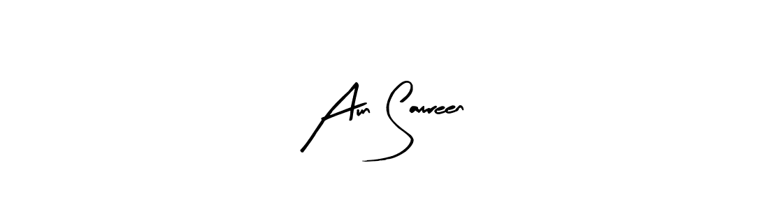 Design your own signature with our free online signature maker. With this signature software, you can create a handwritten (Arty Signature) signature for name Aun Samreen. Aun Samreen signature style 8 images and pictures png