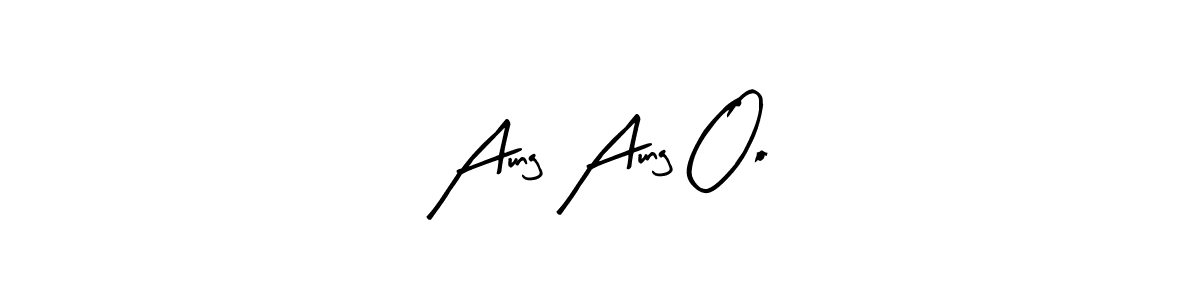 This is the best signature style for the Aung Aung Oo name. Also you like these signature font (Arty Signature). Mix name signature. Aung Aung Oo signature style 8 images and pictures png