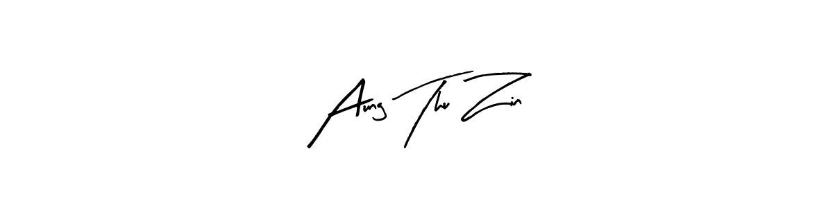 Aung Thu Zin stylish signature style. Best Handwritten Sign (Arty Signature) for my name. Handwritten Signature Collection Ideas for my name Aung Thu Zin. Aung Thu Zin signature style 8 images and pictures png