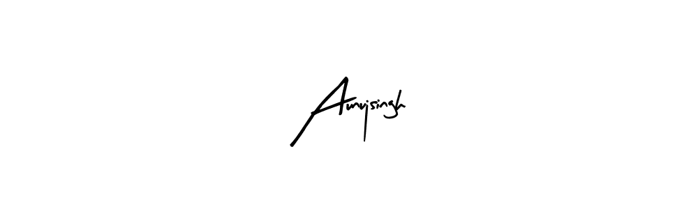 Use a signature maker to create a handwritten signature online. With this signature software, you can design (Arty Signature) your own signature for name Aunujsingh. Aunujsingh signature style 8 images and pictures png