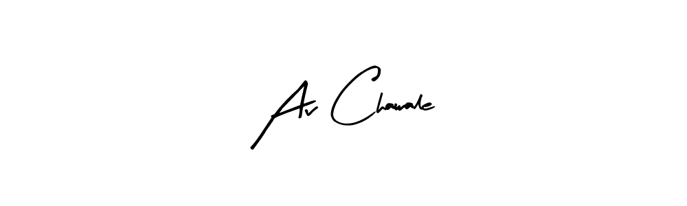 Arty Signature is a professional signature style that is perfect for those who want to add a touch of class to their signature. It is also a great choice for those who want to make their signature more unique. Get Av Chawale name to fancy signature for free. Av Chawale signature style 8 images and pictures png