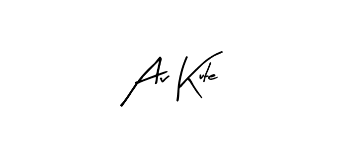 Similarly Arty Signature is the best handwritten signature design. Signature creator online .You can use it as an online autograph creator for name Av Kute. Av Kute signature style 8 images and pictures png