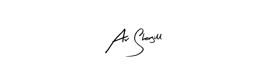 The best way (Arty Signature) to make a short signature is to pick only two or three words in your name. The name Av Shergill include a total of six letters. For converting this name. Av Shergill signature style 8 images and pictures png